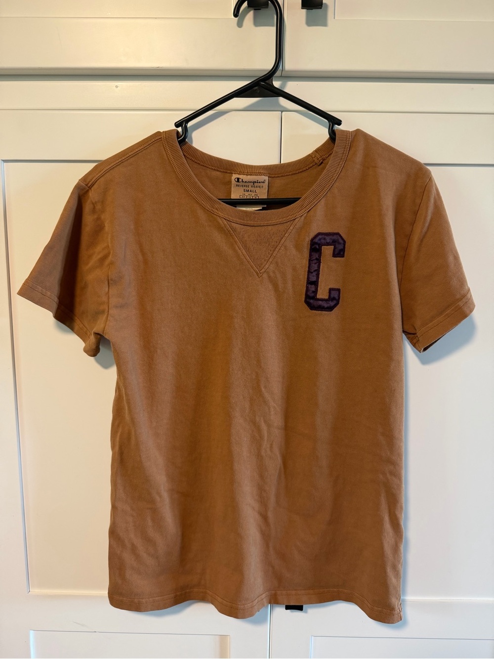 Champion Women’s  or Unisex Brown Short-Sleeve Reverse Weave T